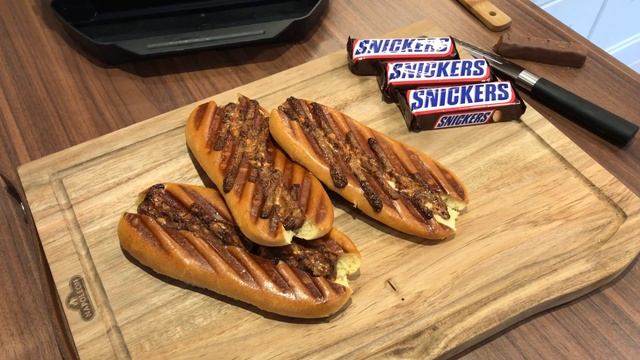 Snickers Sandwich im Tefal OptiGrill смотреть онлайн