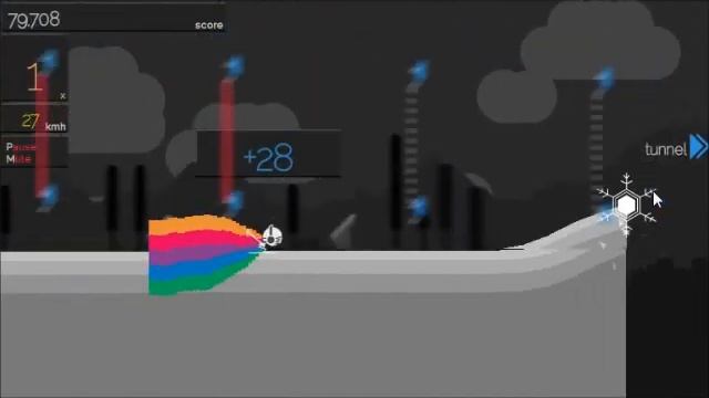 Solipskier - Flash Game - Gameplay смотреть онлайн