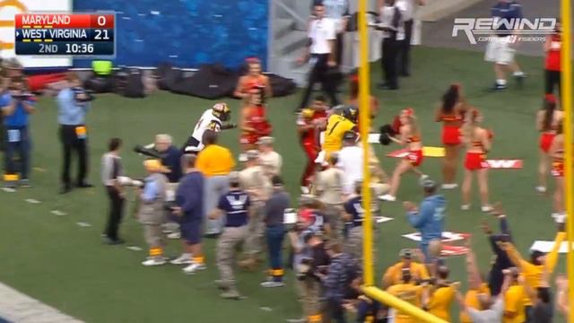 West Virginia's Shelton Gibson Goes Deep In Win Over Maryland | CampusInsiders смотреть онлайн