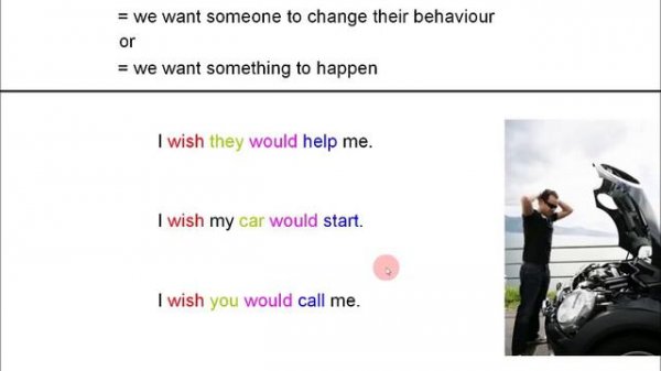 English lesson | Wishes and regrets