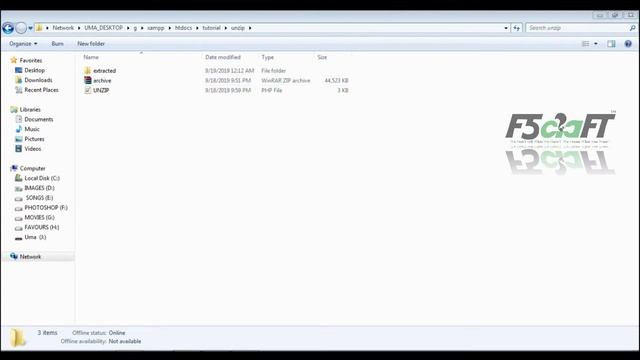 How to unzip or extract zip file using PHP without Login Cpanel | Free Projects | Tamil | F5Craft смотреть онлайн