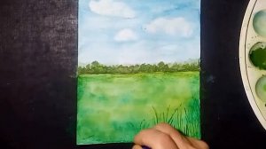 Лето, пейзаж. Рисуем с детьми