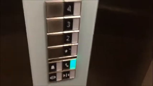 Accidentally Pressing the Emergency Phone Button in a Schindler 3300 Elevator | Elevator Video смотреть онлайн