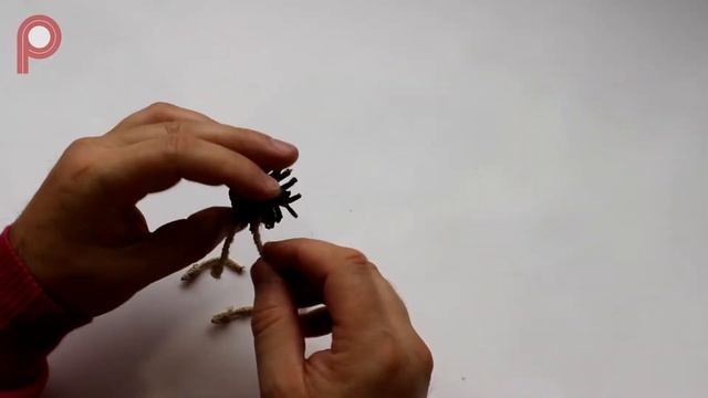 How to make a pinecone spider смотреть онлайн