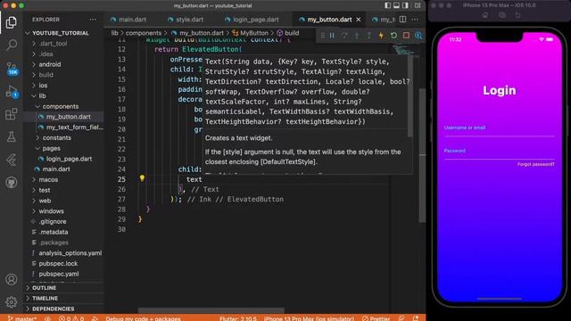 My TODO's app Part - 1 (Login page with animation) | Flutter UI | Codekhadamath смотреть онлайн