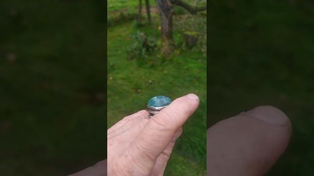 Аквамарин с голубыми топазами. Размер 19,0.#серебро #украшения #камни #кольца #ювелирныеукрашения смотреть онлайн