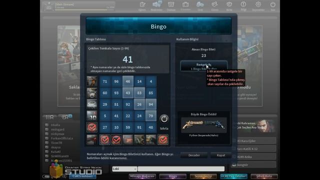 Counter-Strike Nexon Zombies - Bingo Etkinliği (Python Desperado) смотреть онлайн
