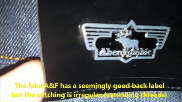Real vs. Fake Abercrombie and Fitch jeans. How to spot fake A&F