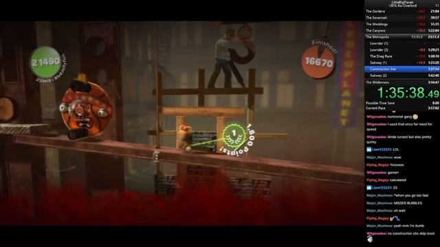 LittleBigPlanet 100% No-Overlord Speedrun (3:09:36) смотреть онлайн