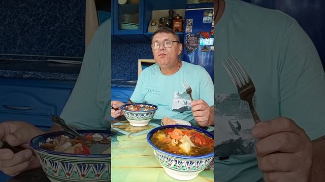 Шурпа с говядиной очень вкусное блюдо Народов Востока. смотреть онлайн