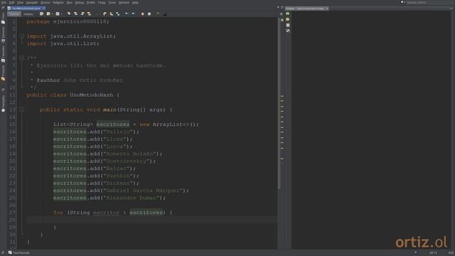 Java - Ejercicio 118: Uso del Método hashCode смотреть онлайн