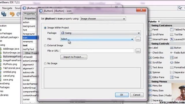 Java Swing Tutorial 26 - How to add image on JButton - Part 2 смотреть онлайн