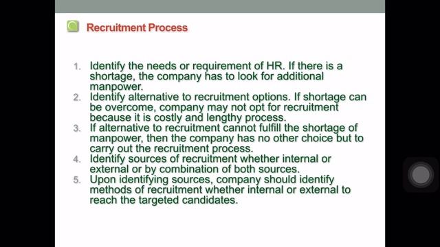 Chapter 3: Definition, Process & Sources of Recruitment смотреть онлайн