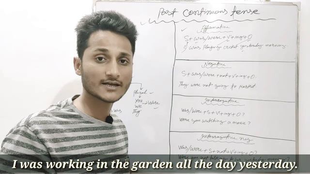 Past continuous tense (affirmative, negative, interrogative, and interrogative negative) смотреть онлайн