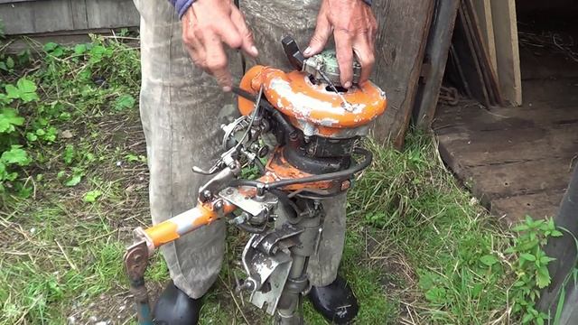 Самодельный подвевсной лодочный двигатель из старой бензопилы Дружба. смотреть онлайн