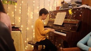 Вольфганг Моцарт - Аллегро. Музыкальное произведение на фортепиано