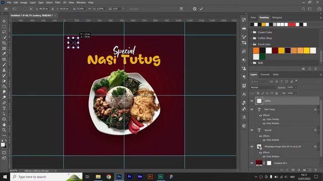 Cara Membuat Poster Makanan | Tutorial Photoshop #12 смотреть онлайн