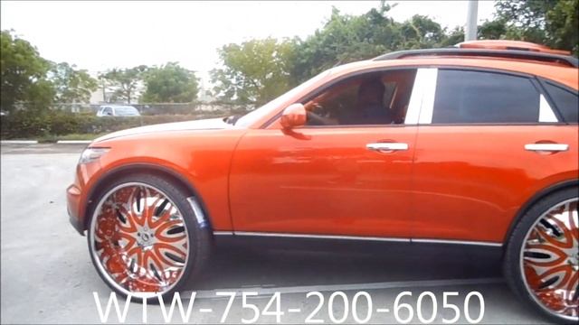 AceWhips.NET- WTW Customs Broward- TIM's Infiniti FX35 on 30" Giadorno Forgiatos смотреть онлайн