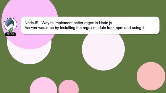 NodeJS : Way to implement better regex in Node.js смотреть онлайн