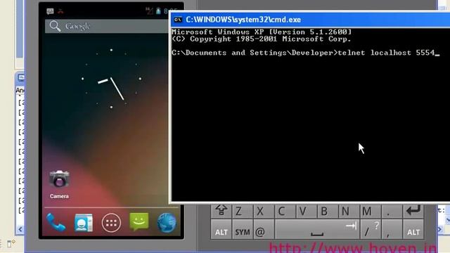 Sending SMS with Android Emulator Through Telnet смотреть онлайн