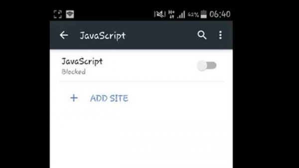 Enable and Disable Javascript On Chrome for Android