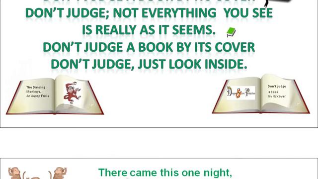 Don't Judge A Book (The Dancing Monkeys Fable) Song & Lyrics смотреть онлайн