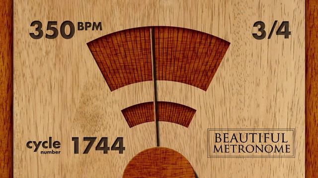 350 BPM 3/4 Wood Metronome HD смотреть онлайн