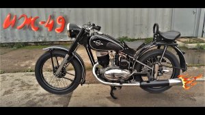 ИЖ 49 Настоящий звук выхлопа. Легендарный советский мотоцикл