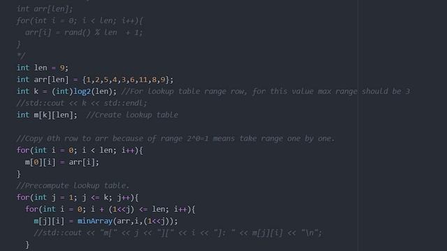 Data Structures # Sparse Table - Range Minimum Query смотреть онлайн