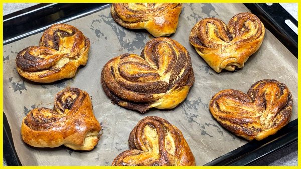 Пышные булочки с корицей! Тесто как пух! Очень вкусные, мягкие, пышные булочки с корицей и сахаром!