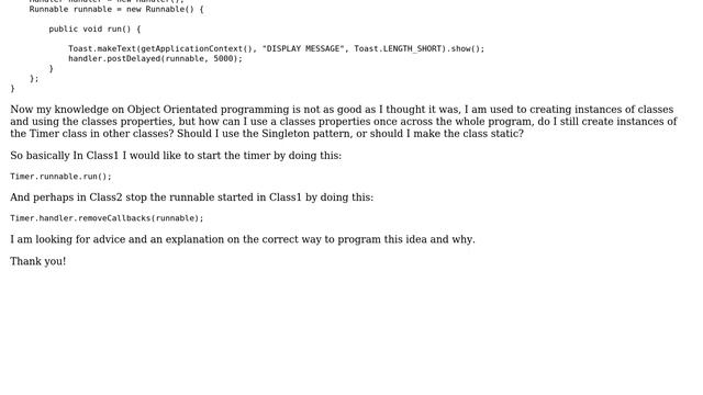 How can I access my Handler/runnable class from all my other classes in Android? смотреть онлайн