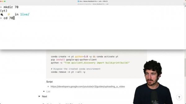 Live 70 · Upload Videos to YouTube with the Python API