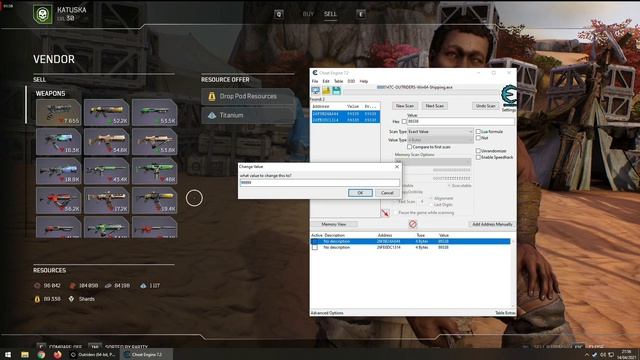 OUTRIDERS - Get rich or Die Trying! INFINITE RESOURCES TITANIUM  MORE Cheat Engine Farm DEMO