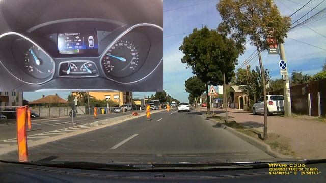 Fuel Consumption Ford Focus 1.5 Tdci - In Light Traffic смотреть онлайн