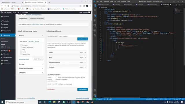 16 Como agregar un menú a nuestro header php смотреть онлайн