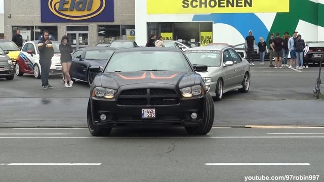 Modified Cars & Classic Cars Leaving A Car Meet 2021 | Poperinge On Wheels