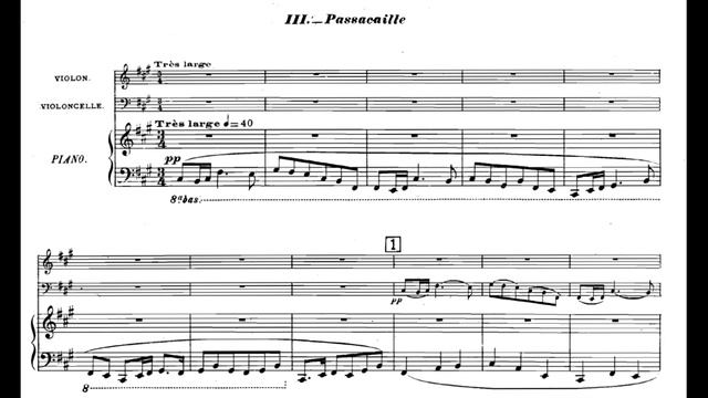 Maurice Ravel - M.67 Piano Trio (1914) (Score, Analysis (by The Composer))