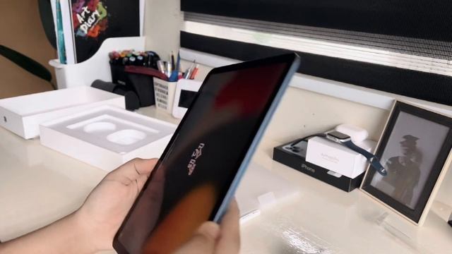 iPad Air 5 unboxing blue 2022?[256gb] + Apple Pencil 2nd Gen✏️ + Accessories (Aesthetic) | Malaysia смотреть онлайн