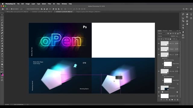 Blur Text Effect in Adobe Photoshop | Motion Blur, Blending Mode | Graphic design смотреть онлайн