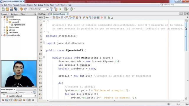 51. Programación en Java || Arreglos || Ejercicio - Buscar un elemento en un arreglo ordenado смотреть онлайн