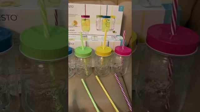 Стаканы стеклянные с трубочкой смотреть онлайн