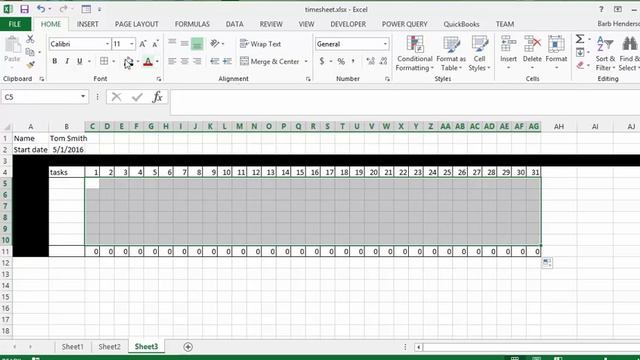Create a timesheet in Excel смотреть онлайн