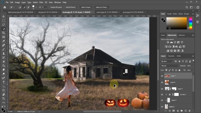 Halloween Effect - Photoshop Manipulation смотреть онлайн