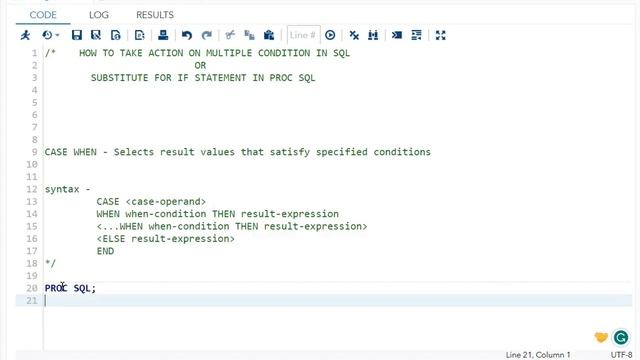 How To Use " IF -THEN -ELSE " In Proc SQL - SAS - Interview Question смотреть онлайн