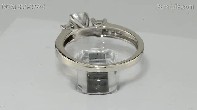 Золотое кольцо с бриллиантами 0.75 карат