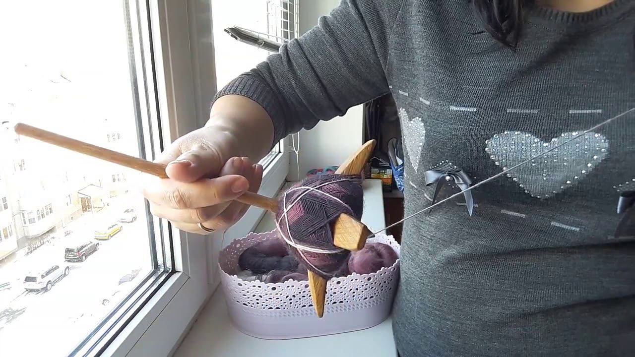 Winding on a turkish spindle / Намотка на турецкое веретено смотреть онлайн