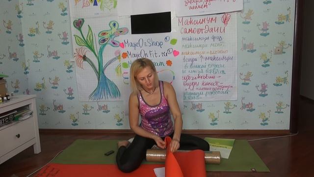 Самый лучший коврик для тренировок дома - йоговский липкий из MagicOnShopa смотреть онлайн