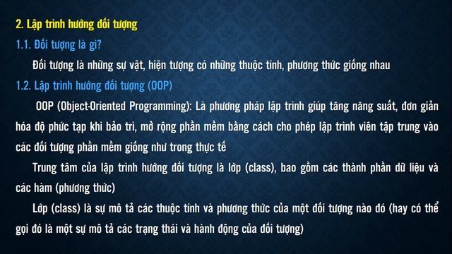 Khái niệm, đặc điểm và các tính chất của lập trình hướng đối tượng смотреть онлайн