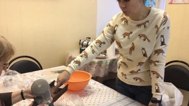 Мастер-класс по декупажу "Новогодние саночки" смотреть онлайн
